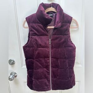 Velvet Vest Wine Color-Small